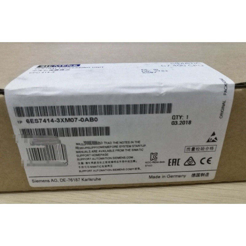 Plc Controller Siemens 6ES7414-3XM07-0AB0